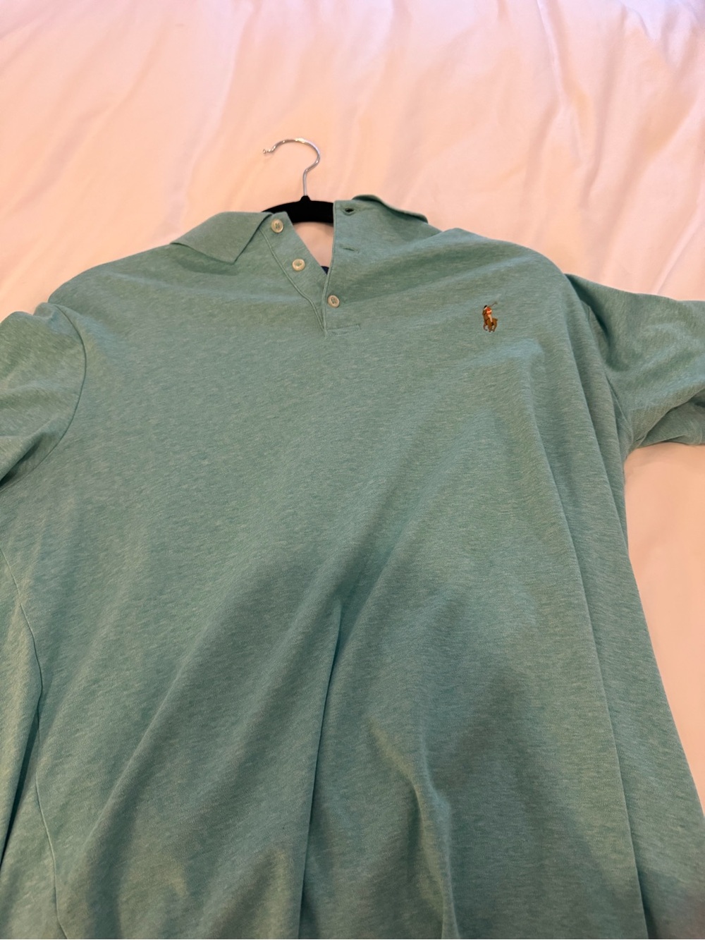 NWOT - Ralph Lauren Teal Polo Shirt with Embroidered Pony